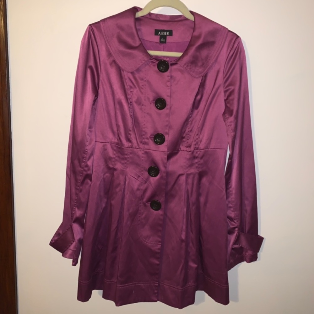 Satin Pea Coat